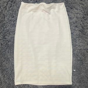 White pencil skirt